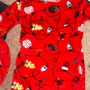 🫶3 for $15! Toddler 6t cat & Jack Christmas Festive Red Holiday Pajama Set